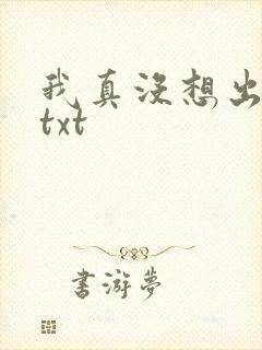 我真没想出名啊txt
