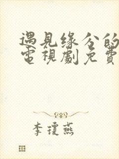 遇见缘分的少女电视剧免费观看全集