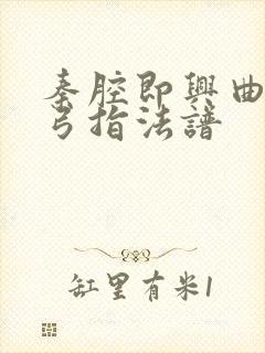 秦腔即兴曲二胡弓指法谱