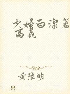 少妇白洁篇小说 高义