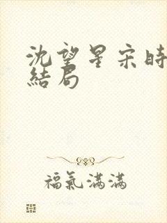 沈望星宋时砚大结局封面