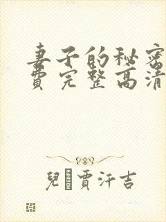 妻子的秘密4免费完整高清电视剧在线封面