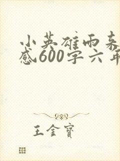 小英雄雨来读后感600字六年级优秀