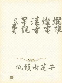 《星汉灿烂》免费观看电视剧完整版封面