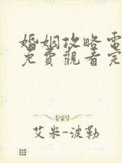 婚姻攻略电视剧免费观看完整版高清封面