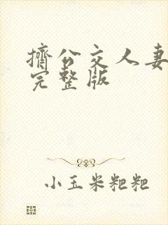 挤公交人妻沦陷完整版