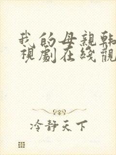 我的母亲韩剧电视剧在线观看