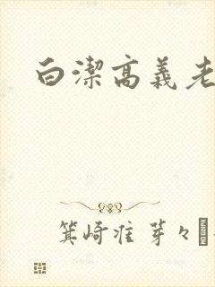 白洁高义老七封面