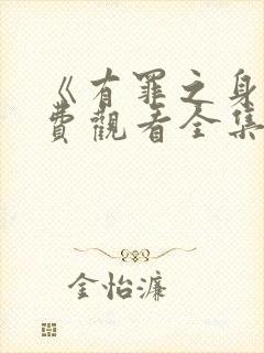 《有罪之身》免费观看全集电视剧