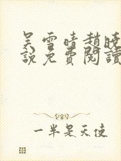 吴雪晴赵晓东小说免费阅读