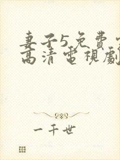 妻子5免费完整高清电视剧在线