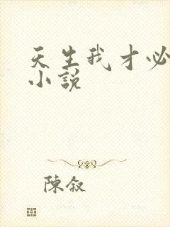 天生我才必有用小说