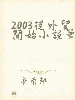 2003从外贸开始小说笔趣阁封面