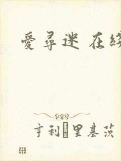 爱寻迷 在线