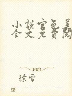 小说官色美人香全文免费阅读