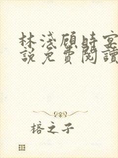 林浅顾时宴的小说免费阅读