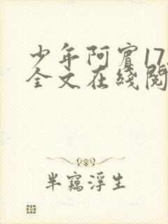 少年阿宾172全文在线阅读封面