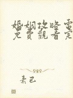 婚姻攻略电视剧免费观看完整版高清