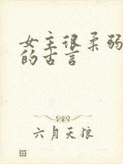 女主很柔弱漂亮的古言