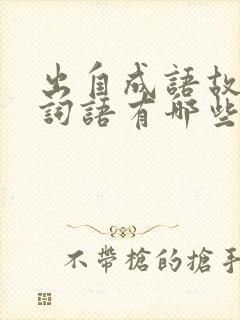 出自成语故事的词语有哪些封面