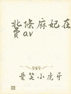 北条麻妃在线免费av