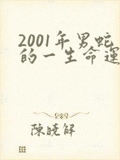 2001年男蛇的一生命运