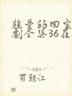 亲爱的回家电视剧全集36在线观看免费