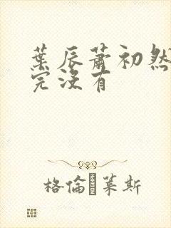 叶辰萧初然更新完没有