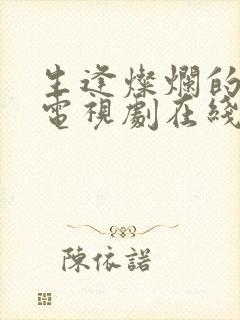 生逢灿烂的日子电视剧在线观看免费