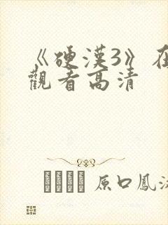 《硬汉3》在线观看高清