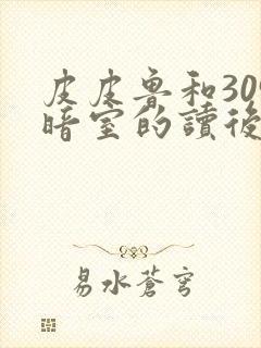 皮皮鲁和309暗室的读后感