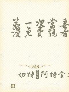 第一次当妻子动漫免费观看全集完整版封面