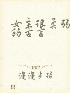 女主很柔弱漂亮的古言