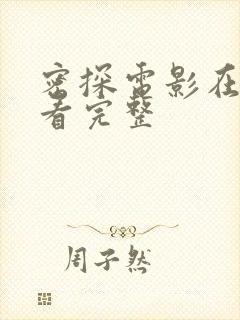 密探电影在线观看完整