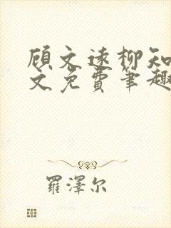 顾文远柳知微全文免费笔趣阁