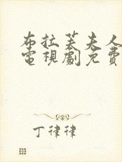 布拉芙夫人韩剧电视剧免费观看大全