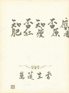 知否知否应是绿肥红瘦 原著