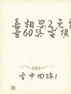 长相思2免费观看60集电视剧封面