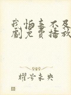 我怕来不及电视剧免费播放全集