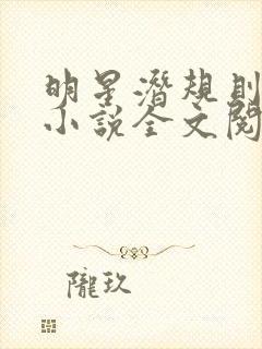 明星潜规则之皇小说全文阅读