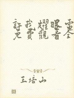 许我耀眼电视剧免费观看全集