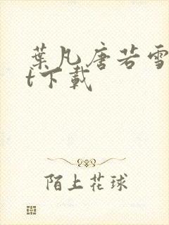 叶凡唐若雪txt下载