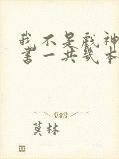 我不是戏神实体书一共几本封面