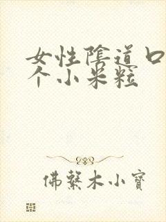 女性阴道口长两个小米粒