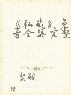 《私藏》免费观看全集完整版高清封面