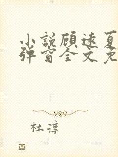 小说顾远夏婉无弹窗全文免费阅读封面