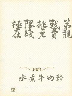 极限挑战第一季在线免费观看