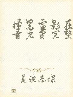 扫黑电影在线观看免费完整版国语