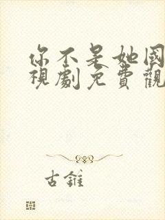 你不是她国语电视剧免费观看