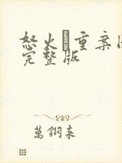 怒火·重案国语完整版封面